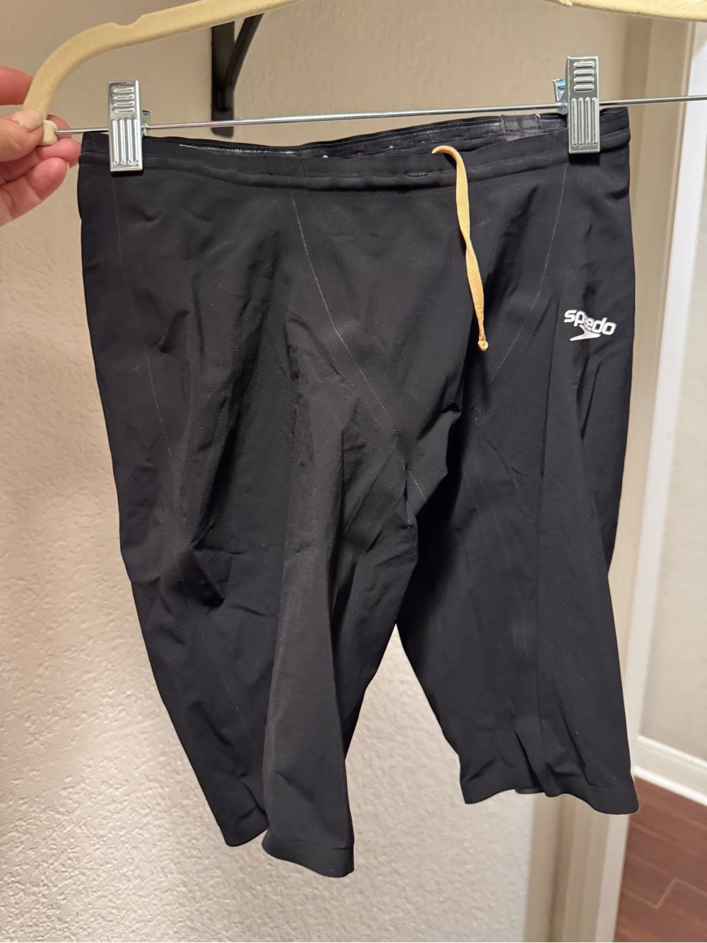 Ina Men’s Black Athletic Swim Tech suit Speedo